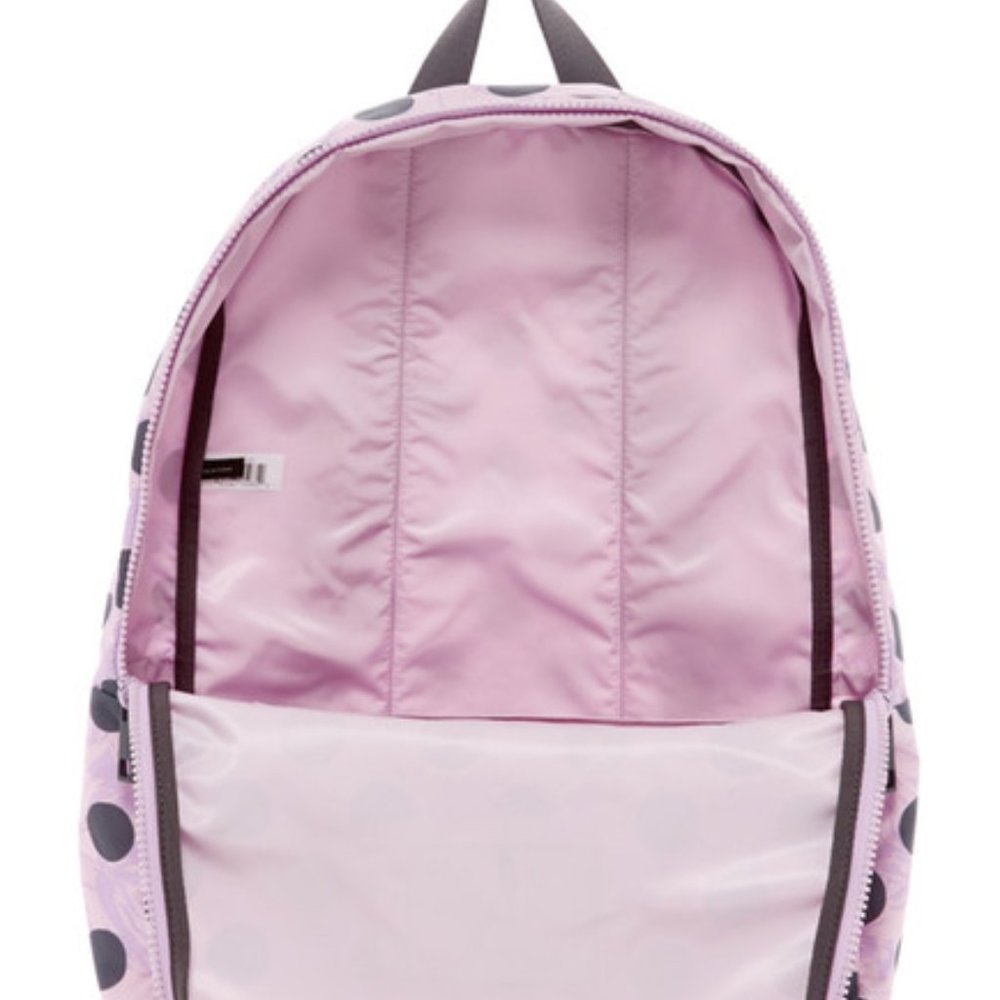 MARC JACOBS Packable Backpack Lavender Purple Pink Dots - Picture 4 of 5